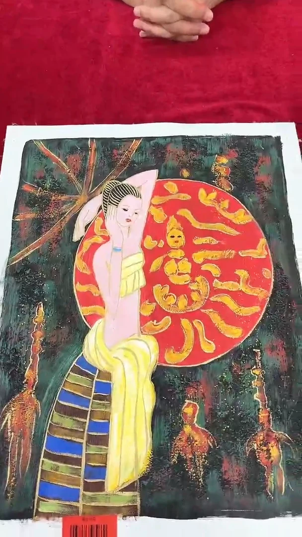 国画国画杨风顺绘画1pc油画人物