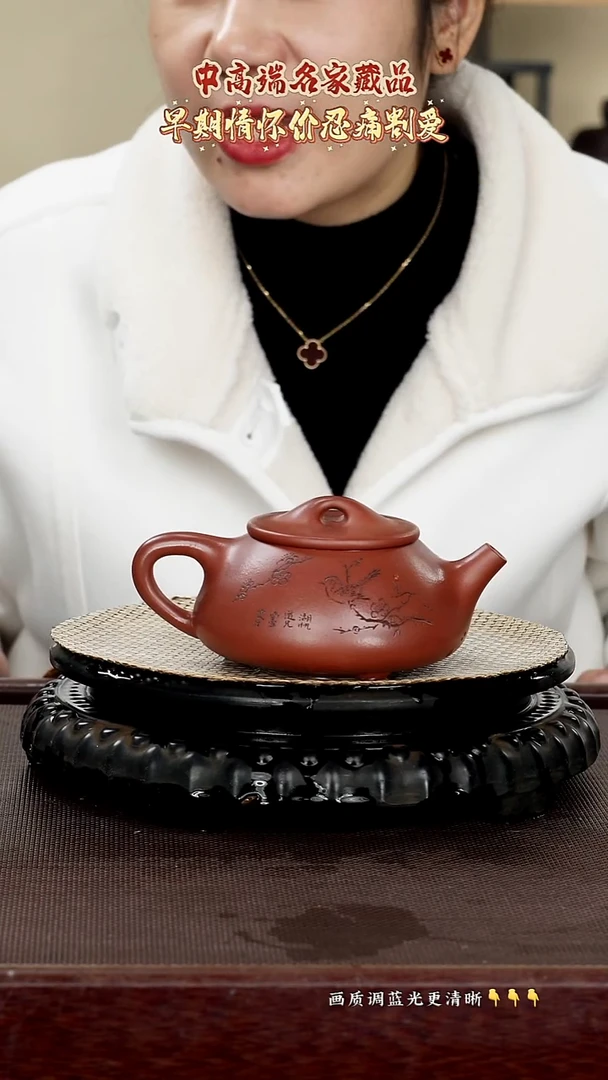 茶壶紫砂原矿紫砂泥寒丁石瓢300cc底曹青