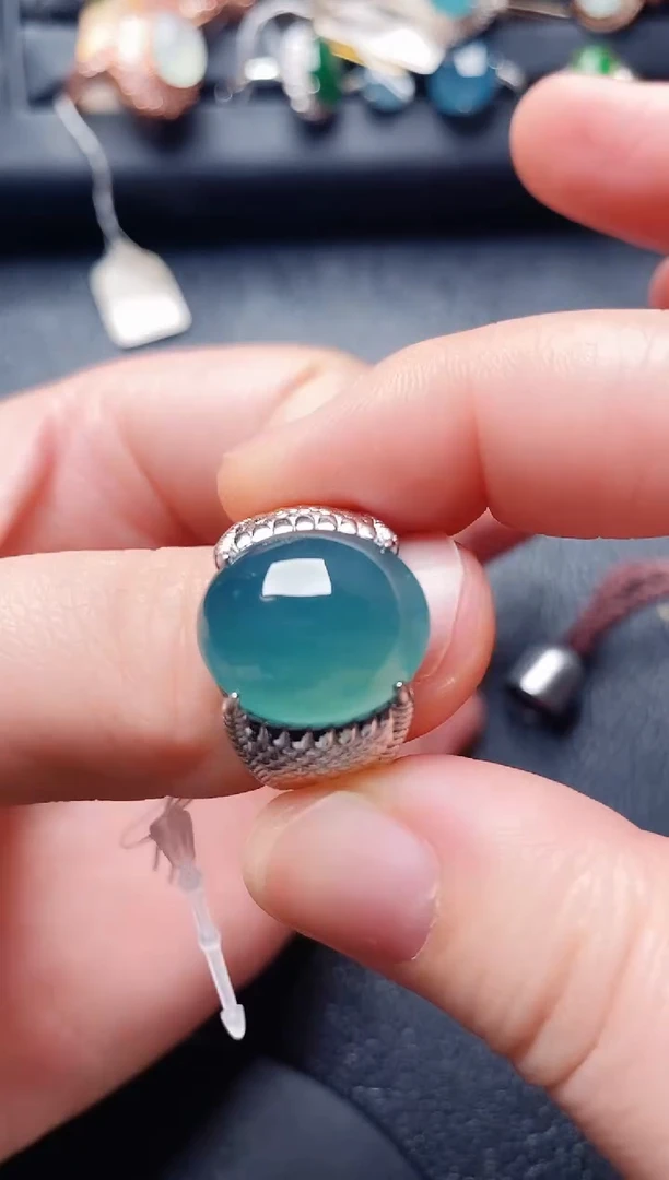 银S925镶嵌戒指翡翠1111