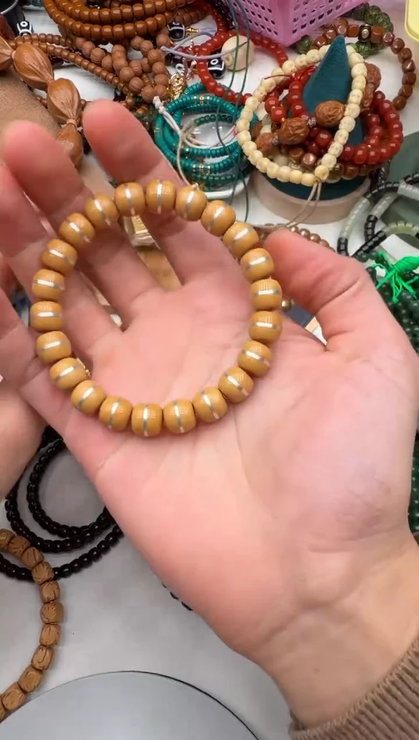 手串橄榄核核银10mm