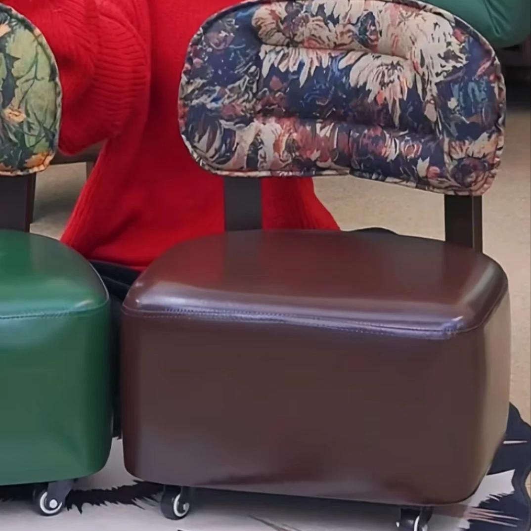 带刹车【祝福滑滑椅】带轮滑可移动客厅家用简约茶几沙发椅轻奢