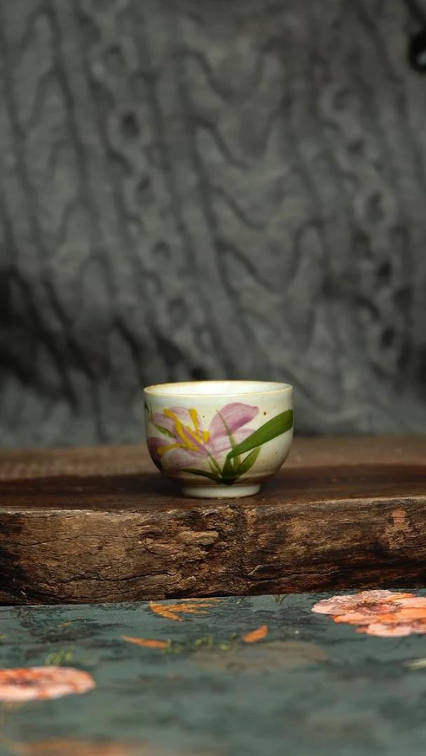 【闪购商品】杯釉下彩手工手绘同款陶器