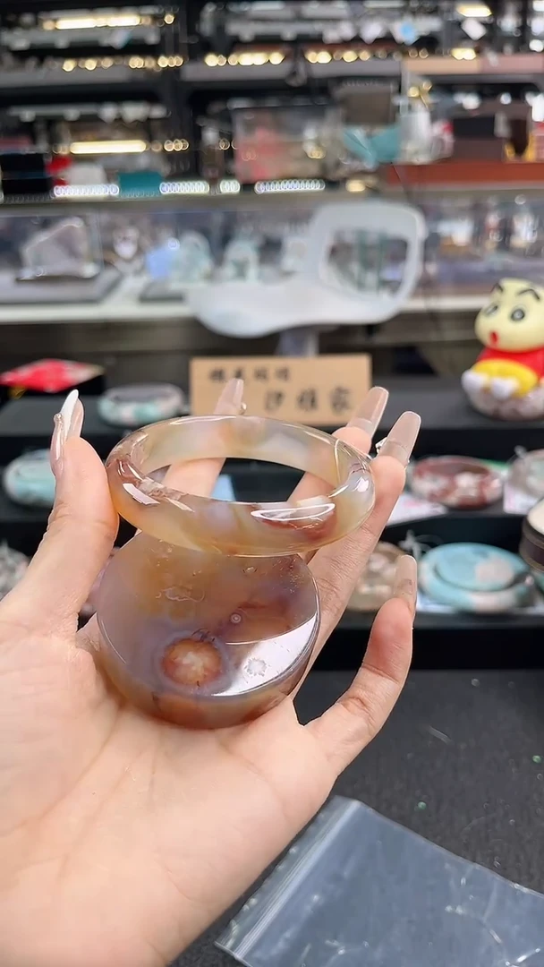 未镶嵌手镯石英质玉57圈口（赠品镯心）6889196