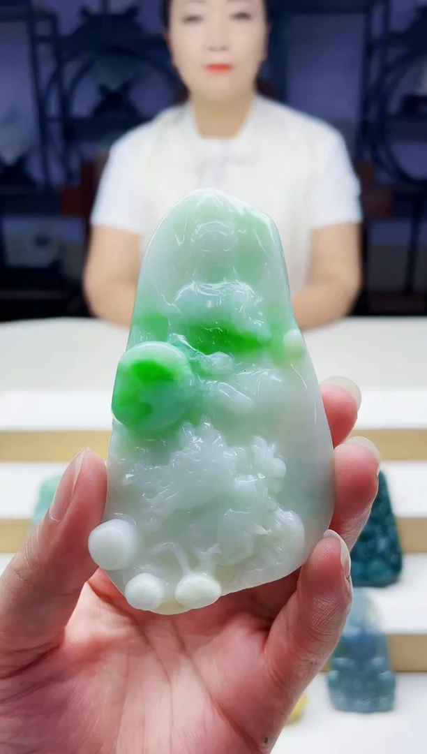 未镶嵌定制翡翠毛货09140065