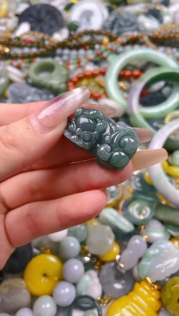 【闪购商品】翡翠颈饰未镶嵌/H/翡翠A货一图一物