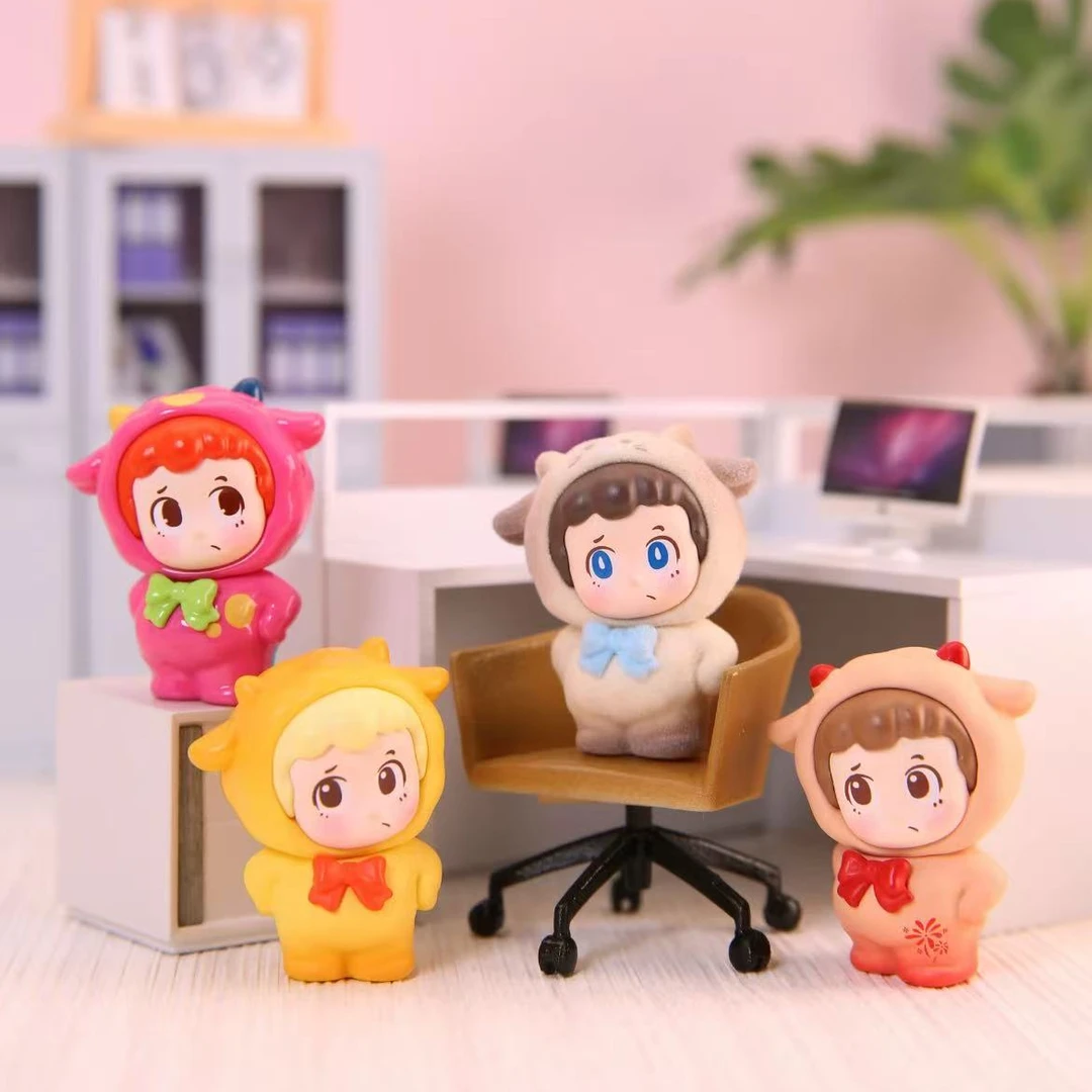 【拆盒】Piny我想我职是一只羊系列萌粒盲盒盲袋可爱玩偶礼物摆件