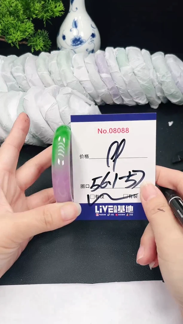 未镶嵌手镯翡翠8088