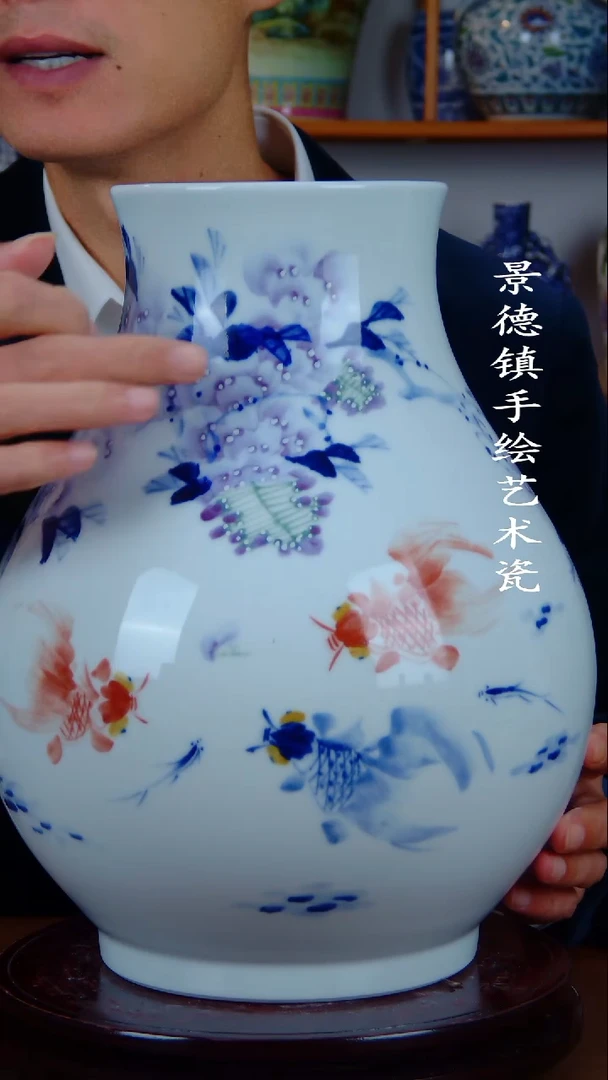 瓶景德镇手工手绘陶瓷摆件26