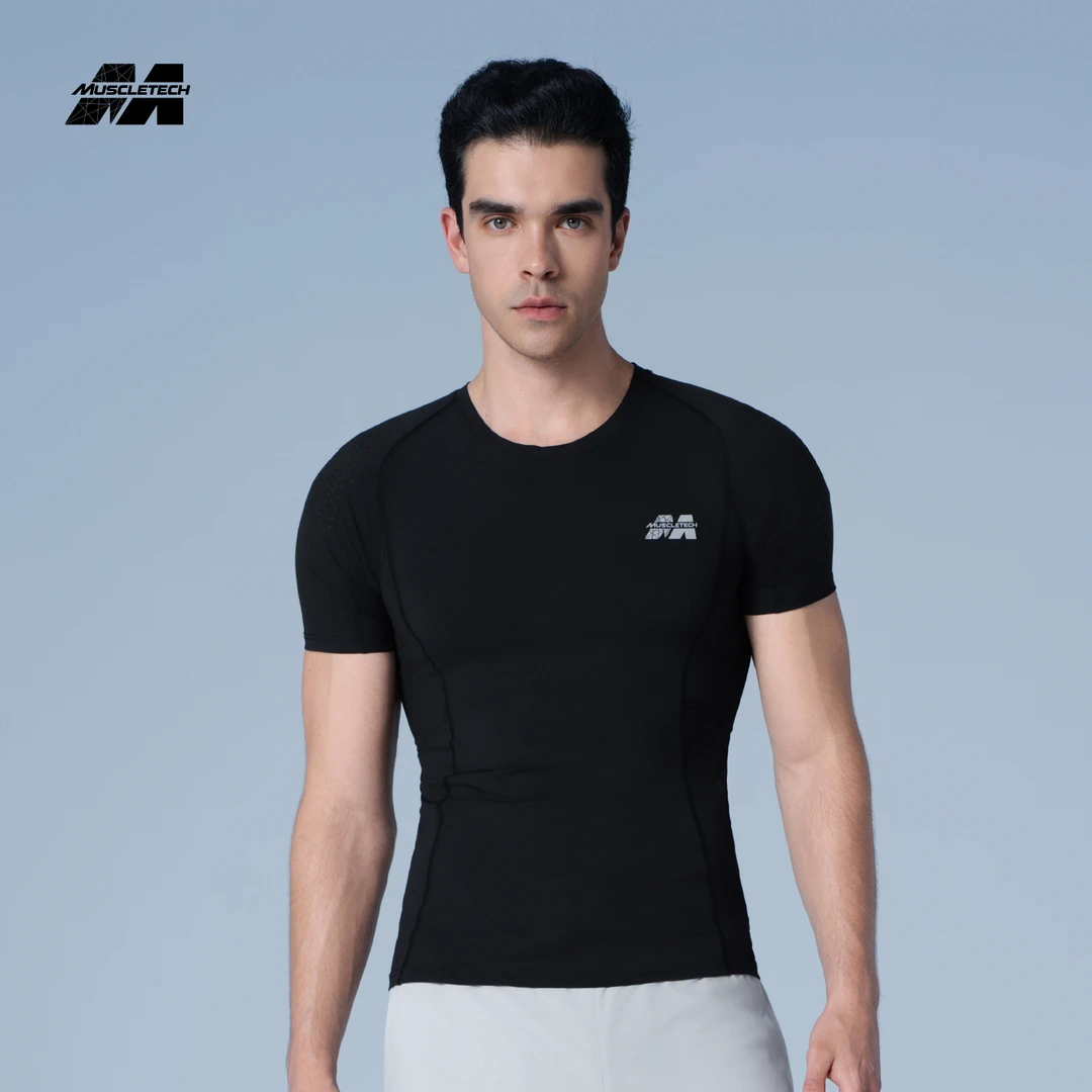 MUSCLETECH/肌肉科技 超薄T恤定点支撑肌肉男士健身运动短袖