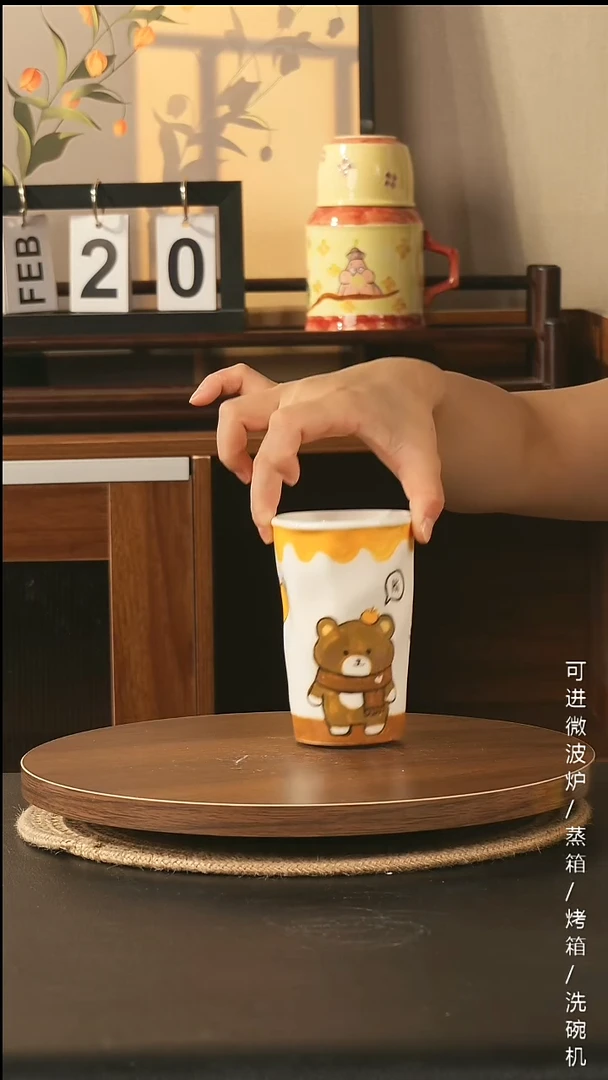 陶瓷景德镇高温釉下彩纯手绘创意瓷