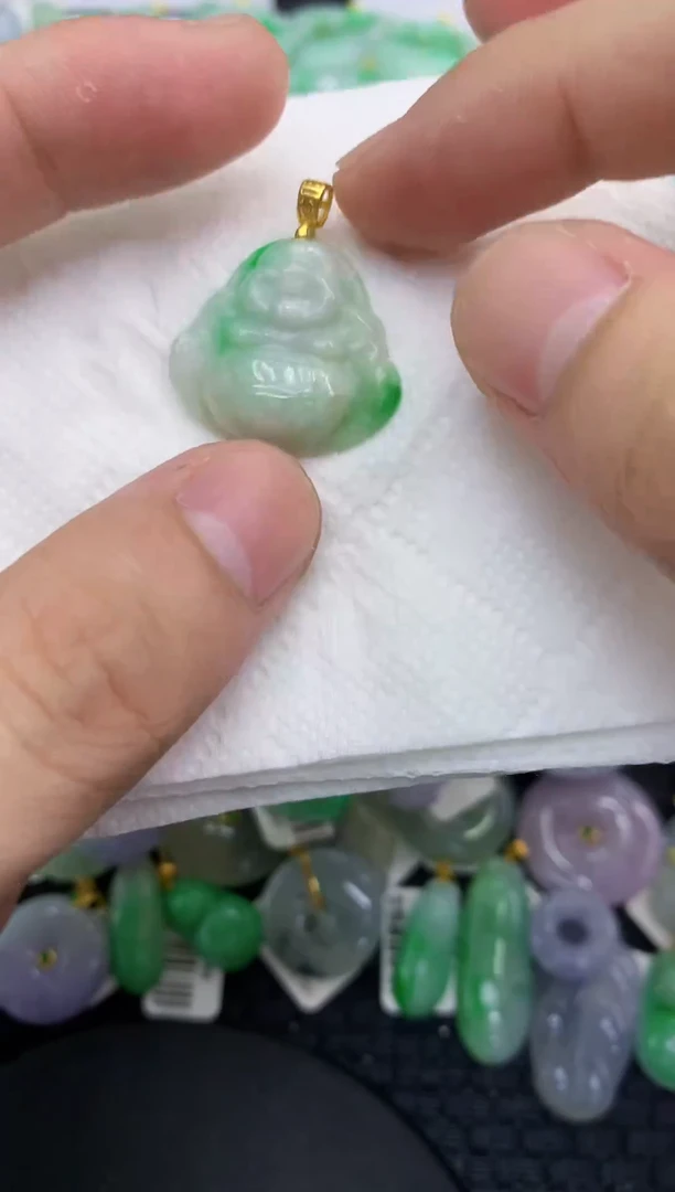 颈饰未镶嵌翡翠天然缅甸A货翡翠