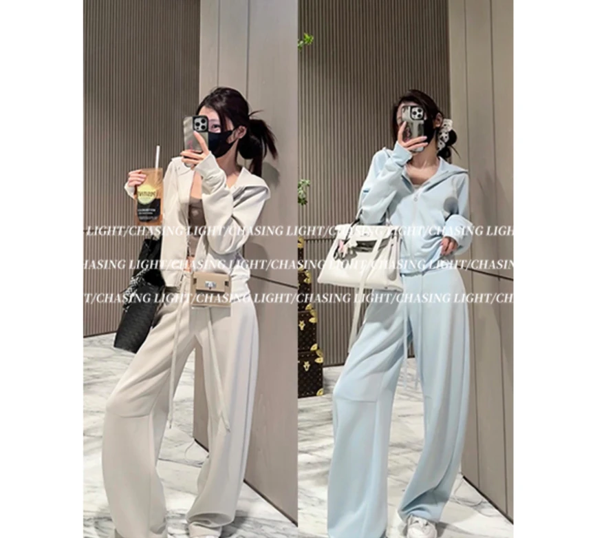 【CHASINGLIGHT】年度挚佳 夏季私服春秋套装韩系休闲W2602+K1411