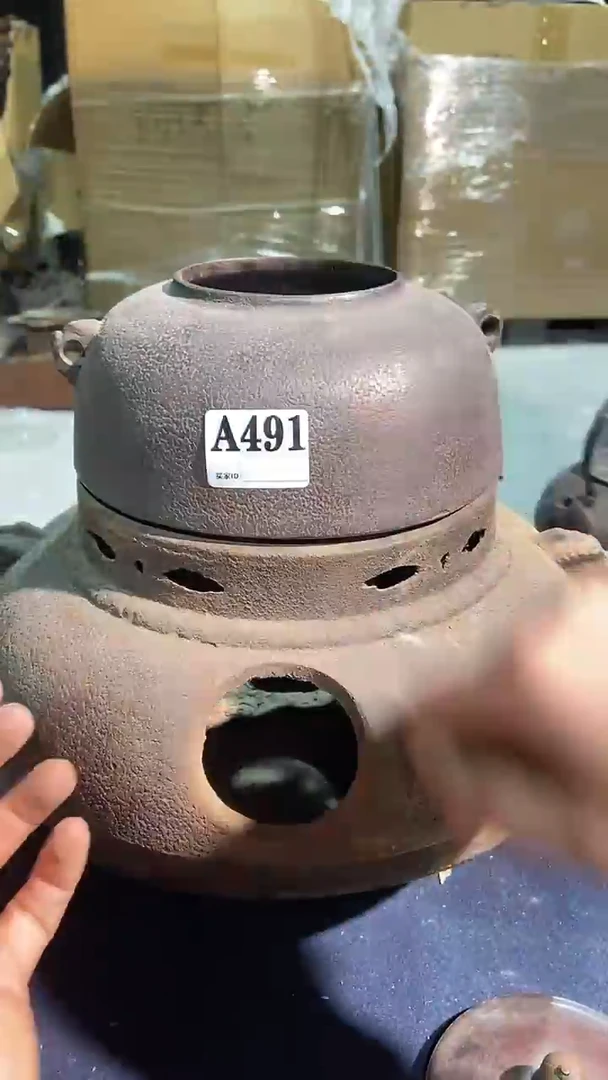491中古艺术工艺品铁风炉