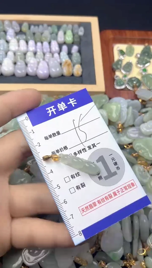 颈饰未镶嵌翡翠天然A货翡翠