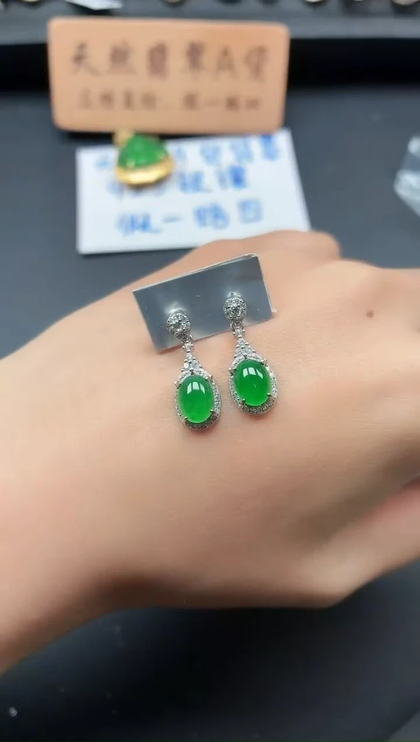 银S925镶嵌戒指翡翠11111