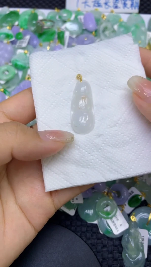 颈饰未镶嵌翡翠天然缅甸A货翡翠