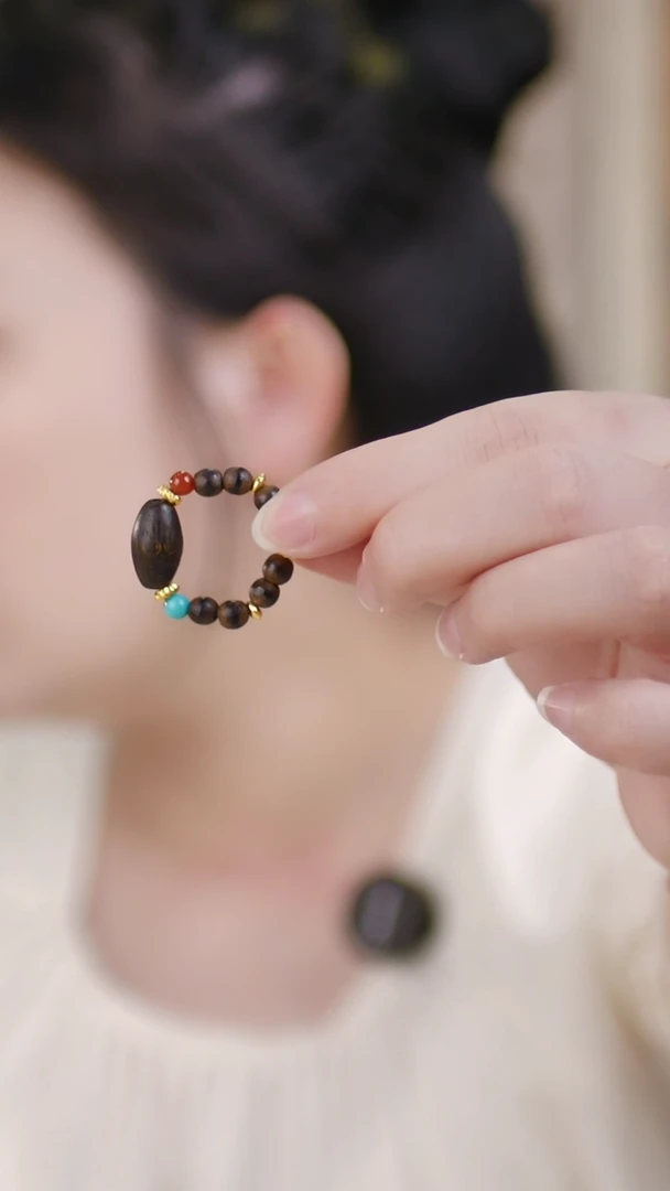 玛瑙/玉髓戒指未镶嵌（奇楠戒指）