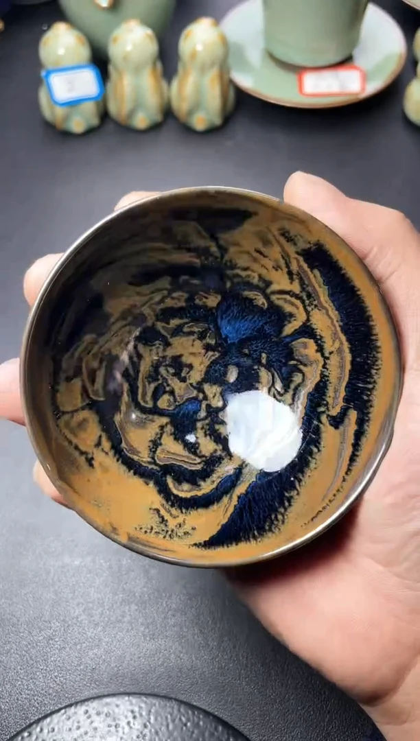 茶盏210叶紫建盏叶紫