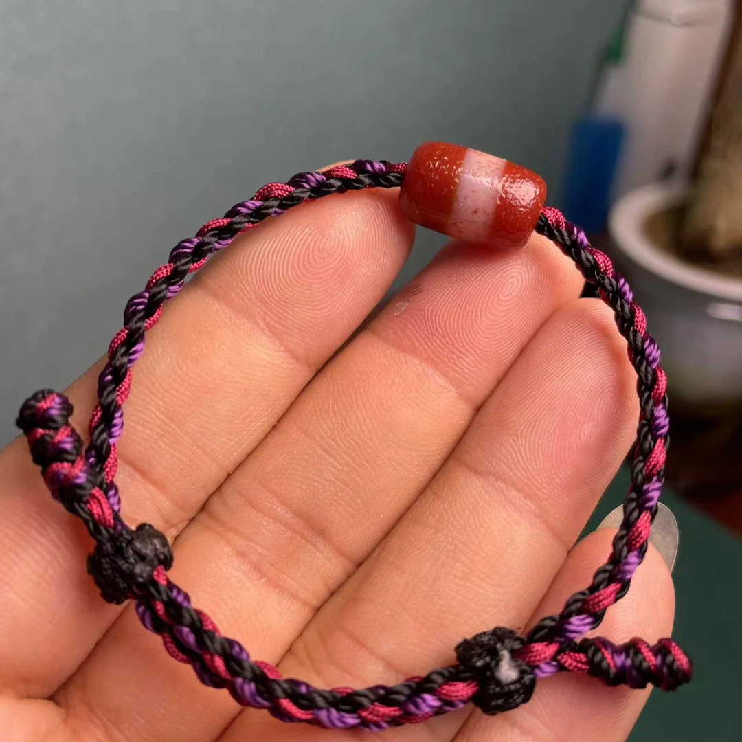 壹加思默-红肉一线药师玛瑙手绳多样性发一