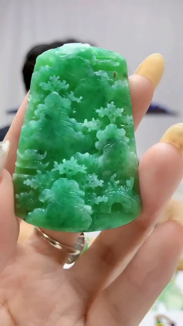 定制翡翠未镶嵌5145DD-毛货挂件106