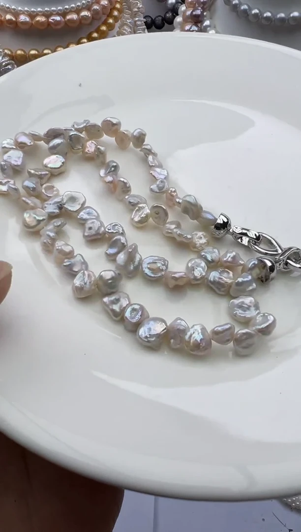 淡水珍珠未镶嵌颈饰1