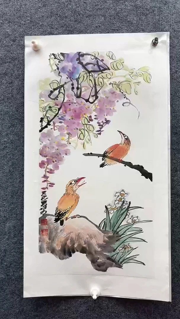 国画吕芳/国画/花鸟