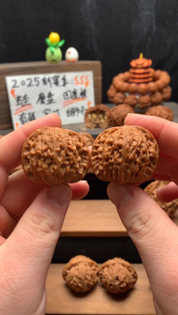 核桃5号 38尺山地红皮对歪磨盘 全品无修