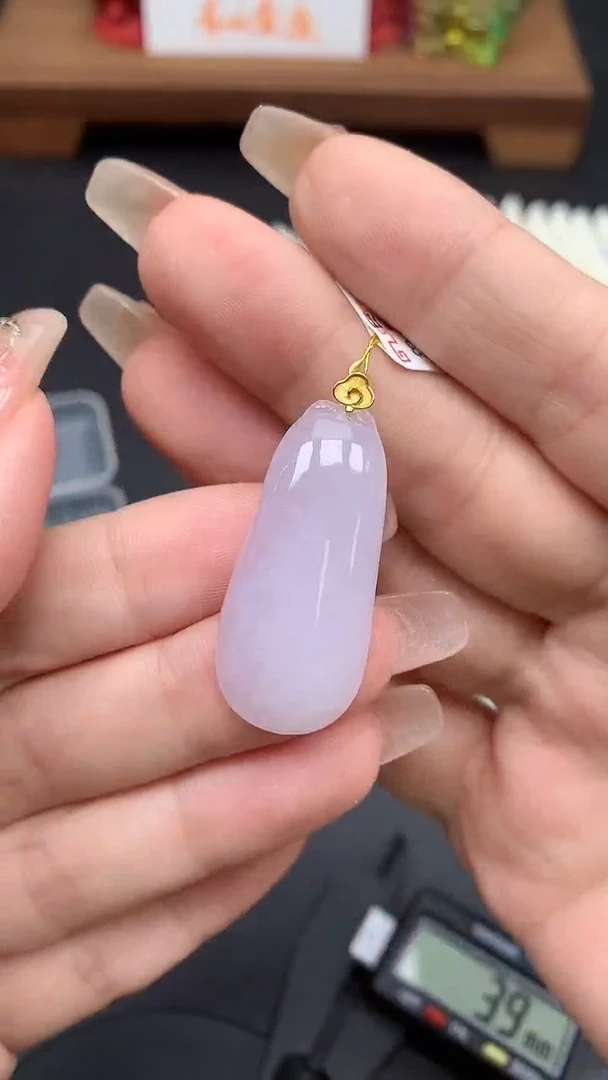 【闪购商品】翡翠吊坠(不含链)18K金镶嵌MS154662