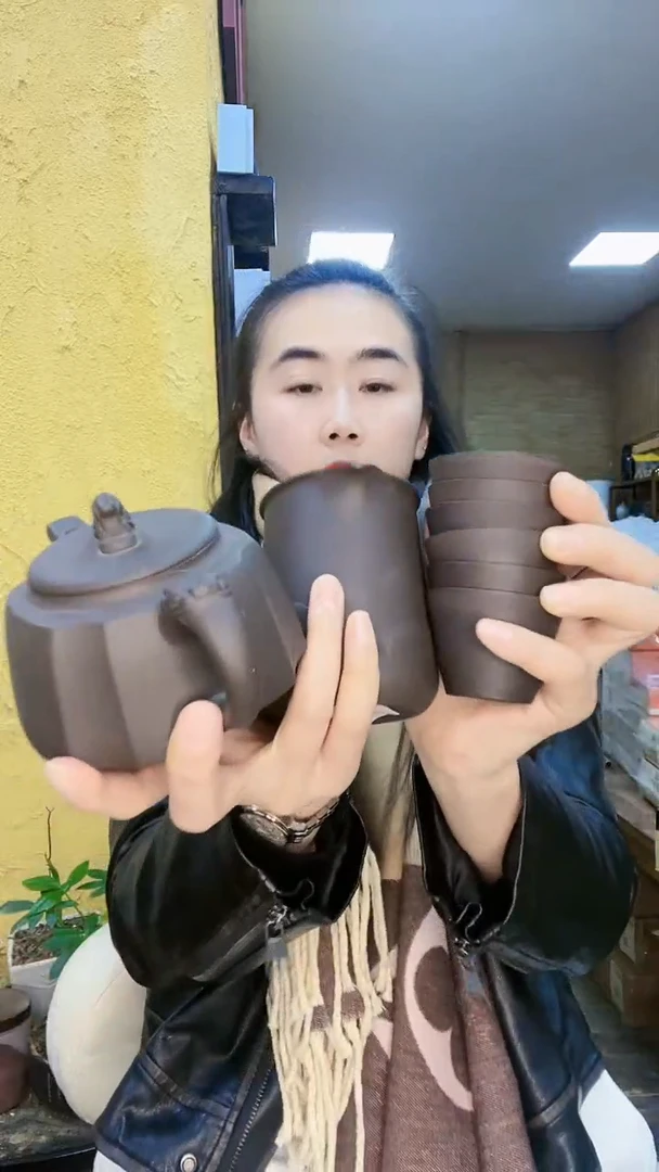 【闪购商品】1个紫砂貔貅茶壶1个公道杯6个紫砂杯