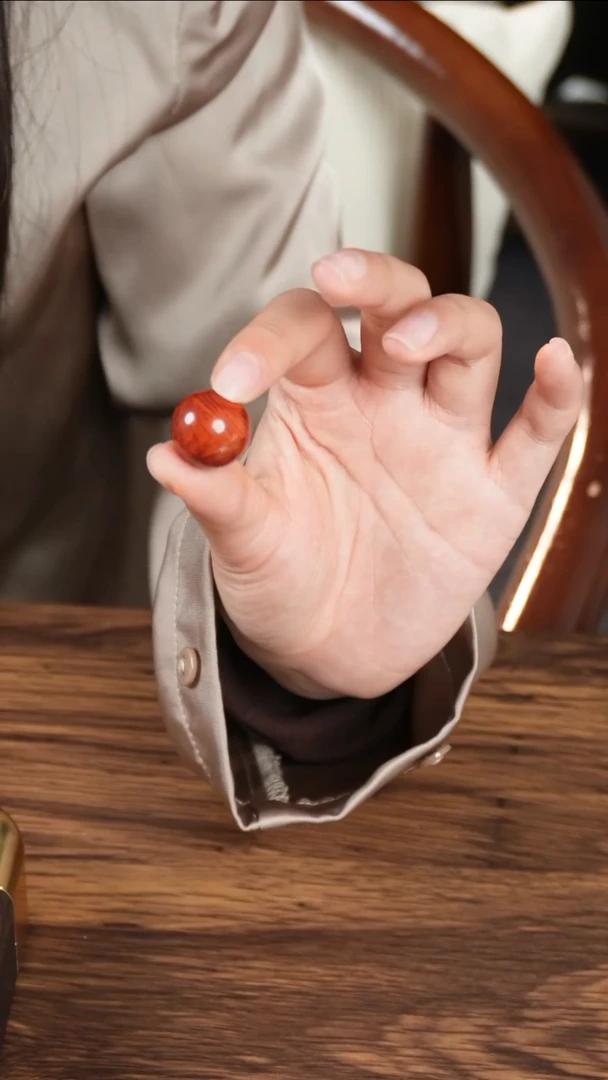 吊坠(不含链)未镶嵌南红玛瑙火焰单珠17M+