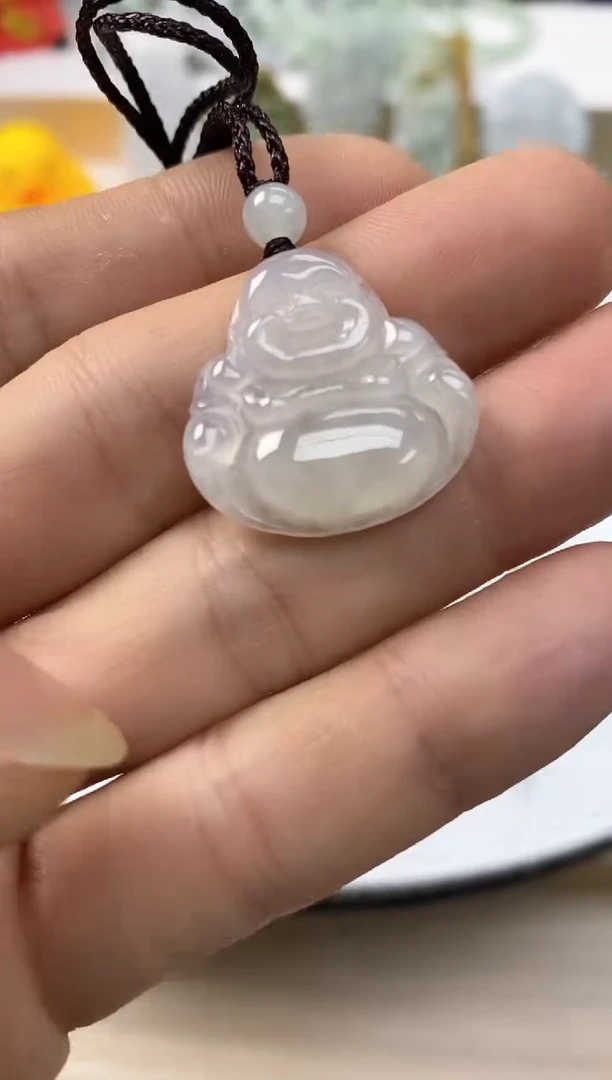 颈饰未镶嵌翡翠3天然缅甸翡翠A货佛公