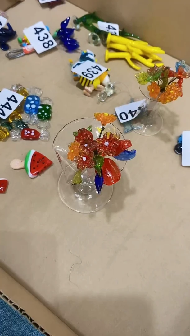 【闪购商品】琉璃手工艺品一瓶子花