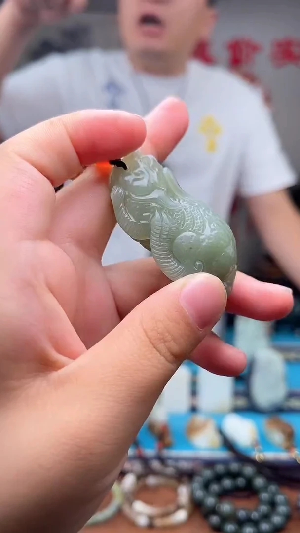 和田玉未镶嵌挂件1