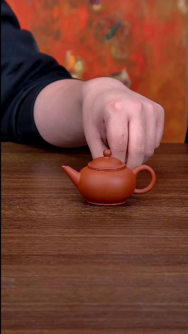 【闪购商品】紫砂茶壶大红泥标准水平壶60CC