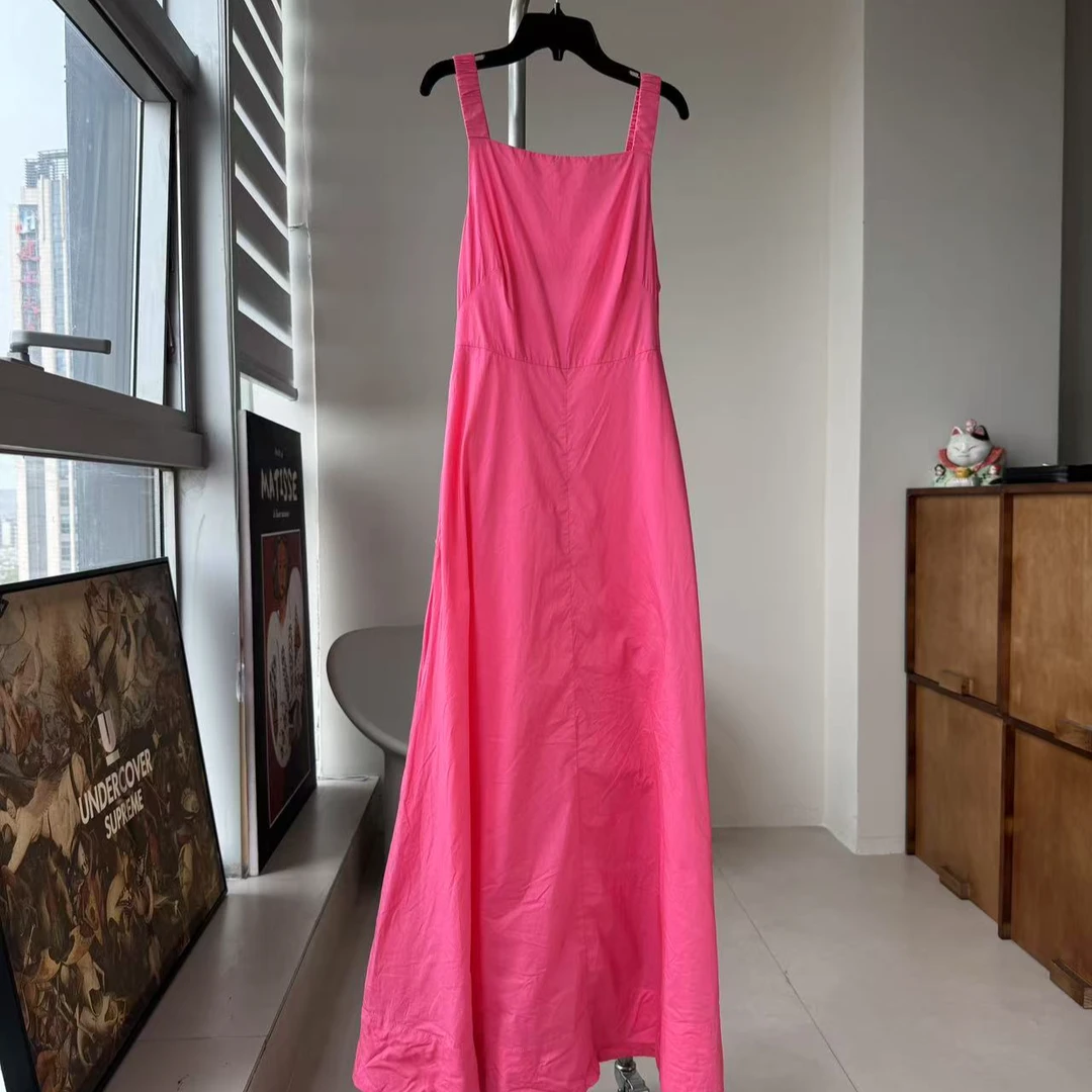 香艳芭比美美哒粉色背带裙