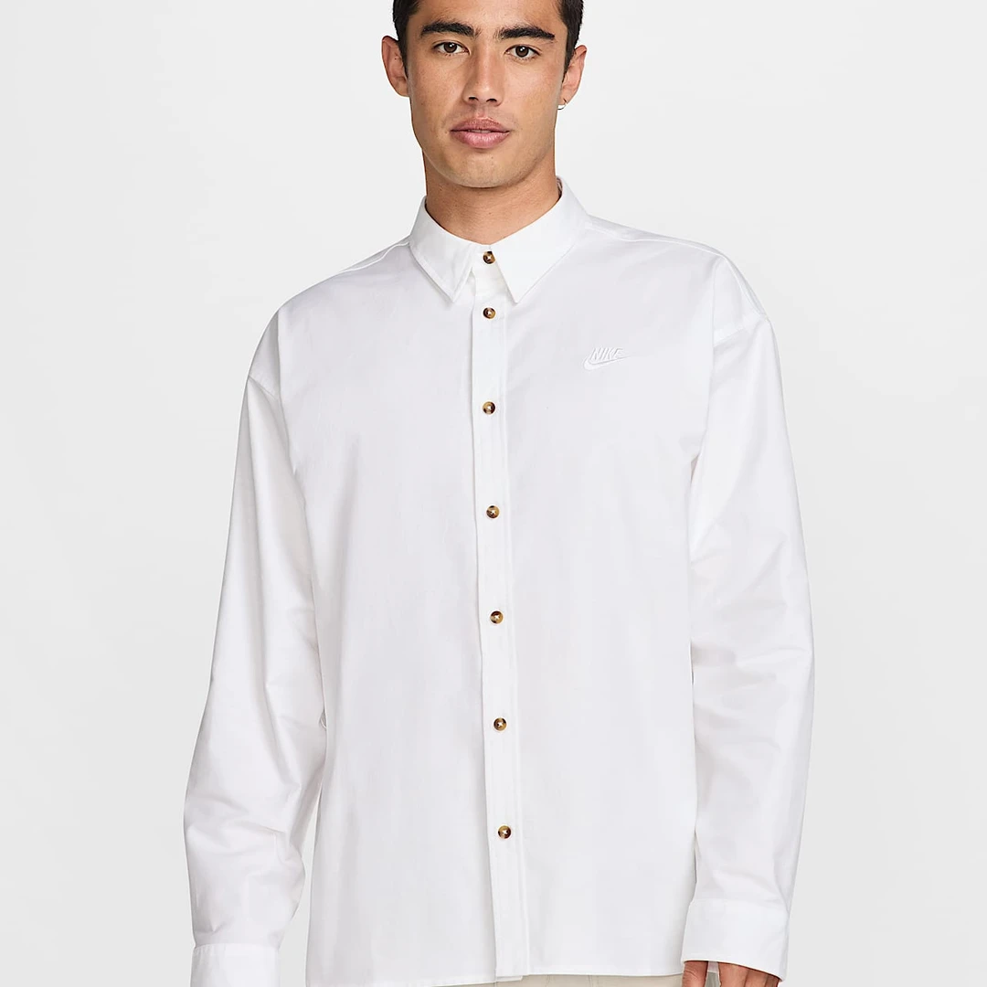 NIKE/耐克NikeClub男子 Oversize 风长袖牛津布衬衫HM9591-100