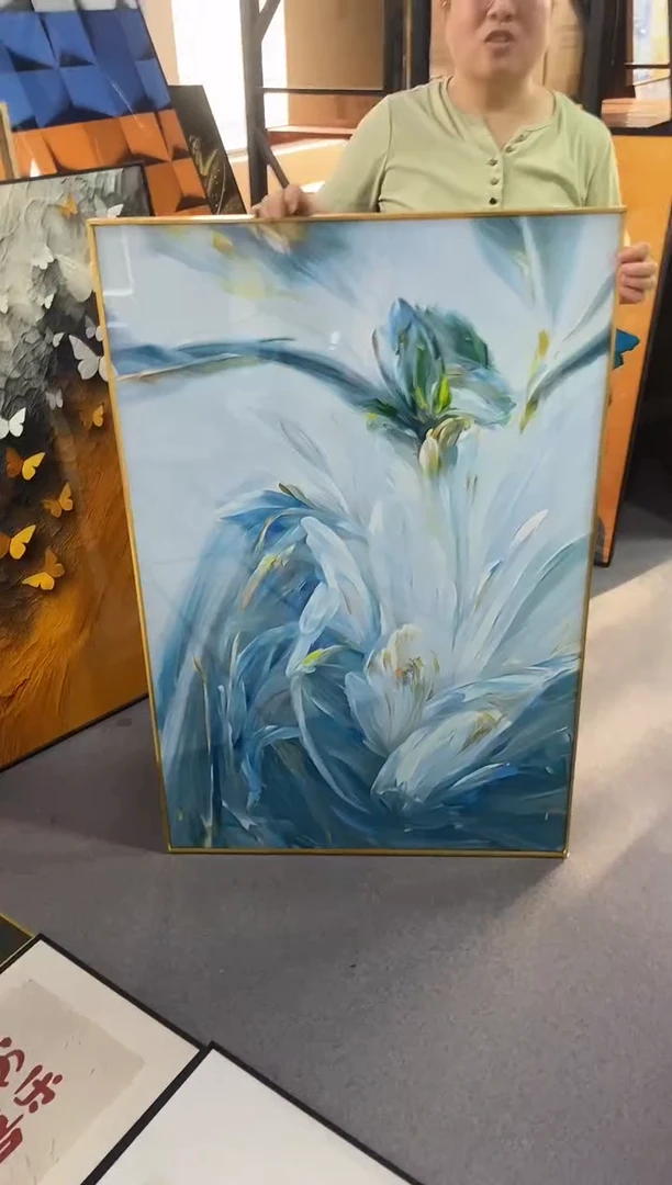 横款花朵装饰画一个