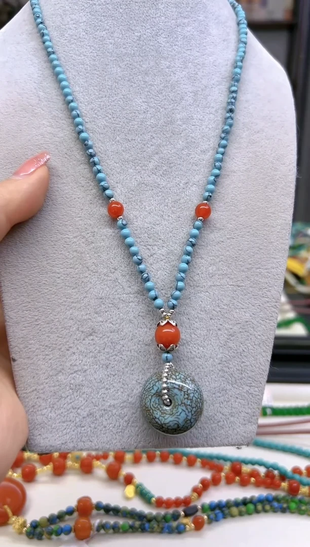 【闪购商品】玛瑙/玉髓颈饰未镶嵌X489