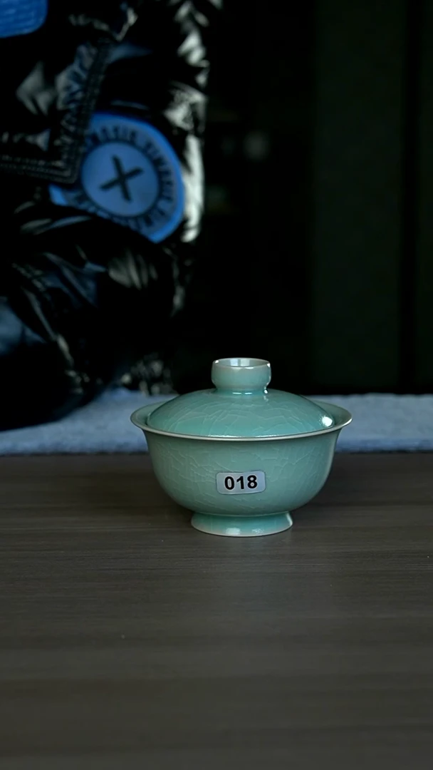 【闪购商品】杯018号仿古小乔两才盖碗微瑕开片