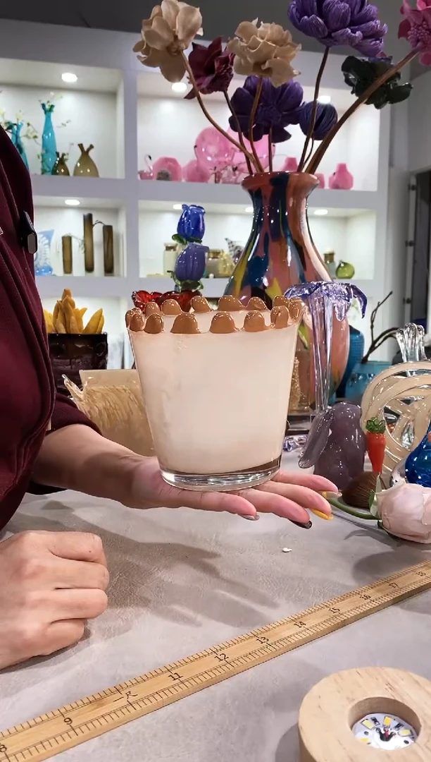 许*瘦慕忆家手作琉璃花瓶