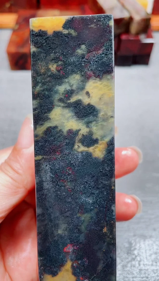 玉桂林鸡血玉素章--23