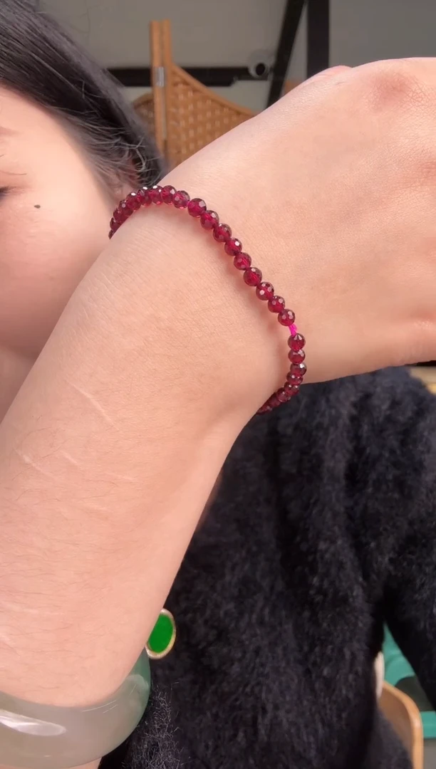 【闪购商品】石榴石手串未镶嵌手串
