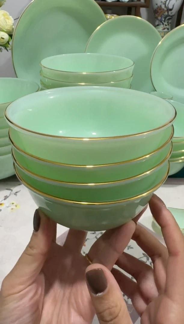 4.5英寸玉瓷碗4个口径11.5厘米