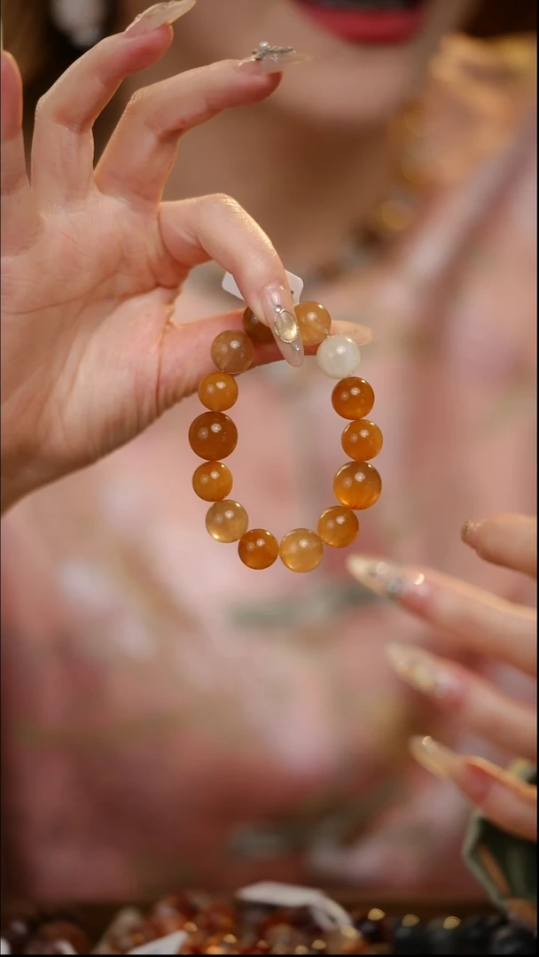 未镶嵌手串水晶兔毛