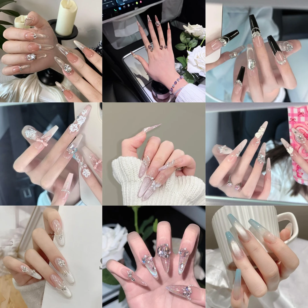 {  2单飞}纯手工穿戴甲  美甲