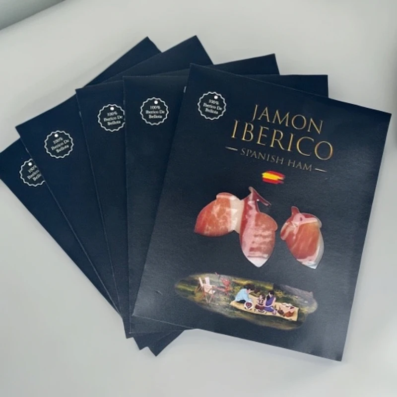 （5包黑标后腿切片）伊比利亚风干火腿后腿橡子饲养切片黑标25g