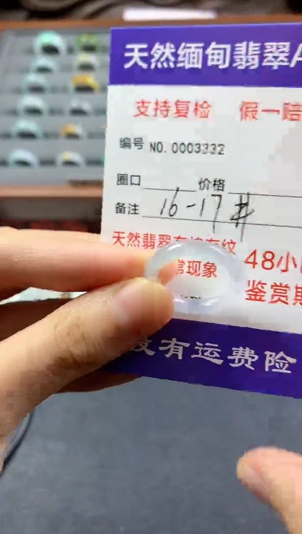 颈饰未镶嵌翡翠圈口16-17