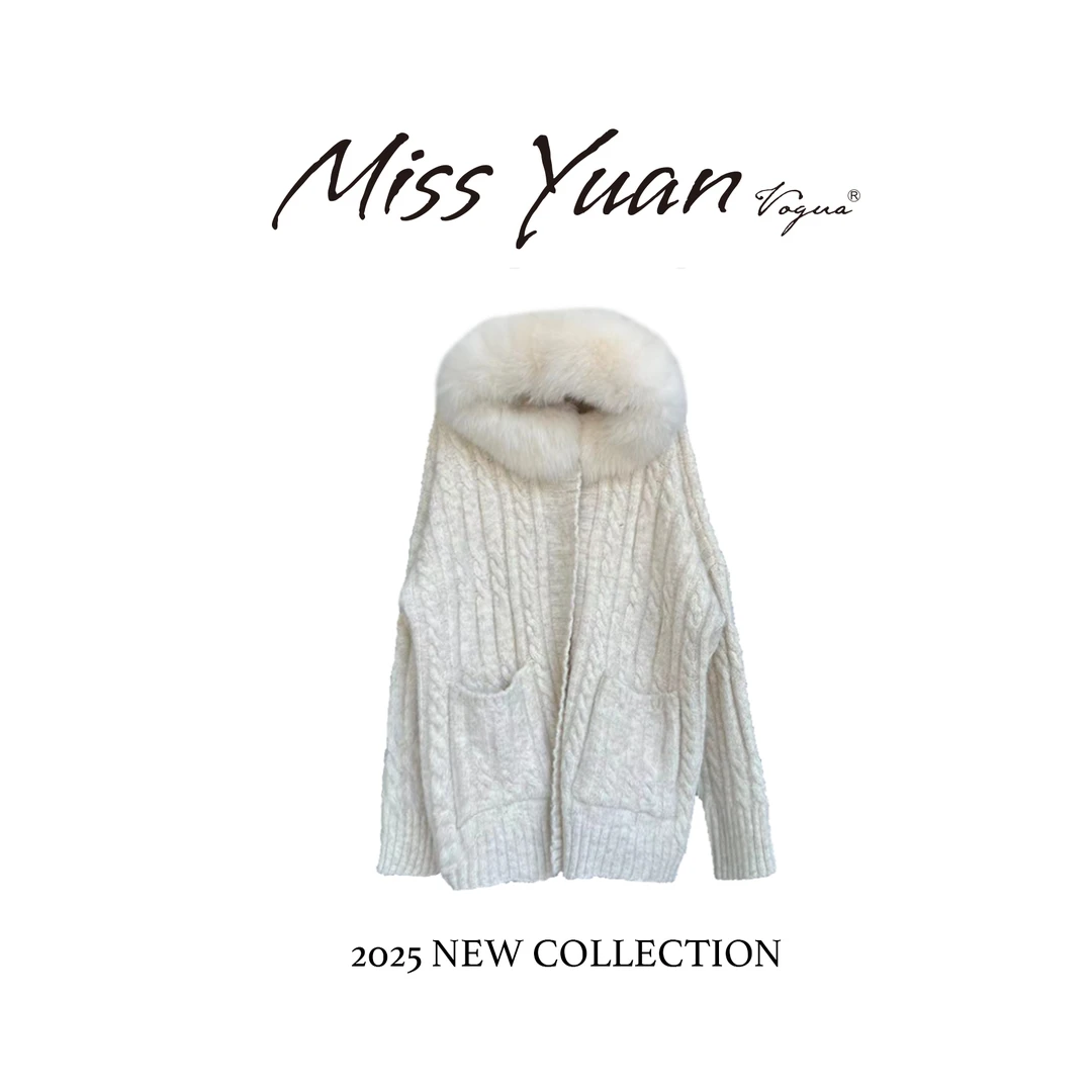M.Y 媛总 1时尚针织毛毛款外套  GGYKL-2587