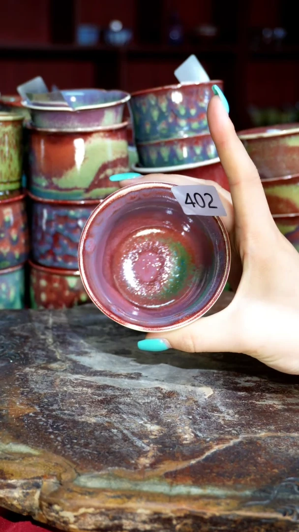 摆件精品窑变钧瓷茶器