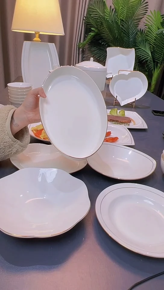 45%以上骨粉骨瓷12英寸富贵鱼盘1个